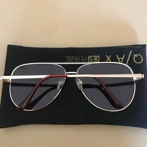 Quay Australia Accessories - Quay x Desi Perkins 'High Key' Aviator Sunglasses Quay Australia Accessories - Quay x Desi Perkins 'High Key' Aviator Sunglasses